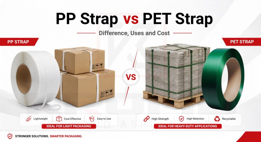 PP Strap vs PET Strap: Difference, Uses and Cost kromb india pvt ltd