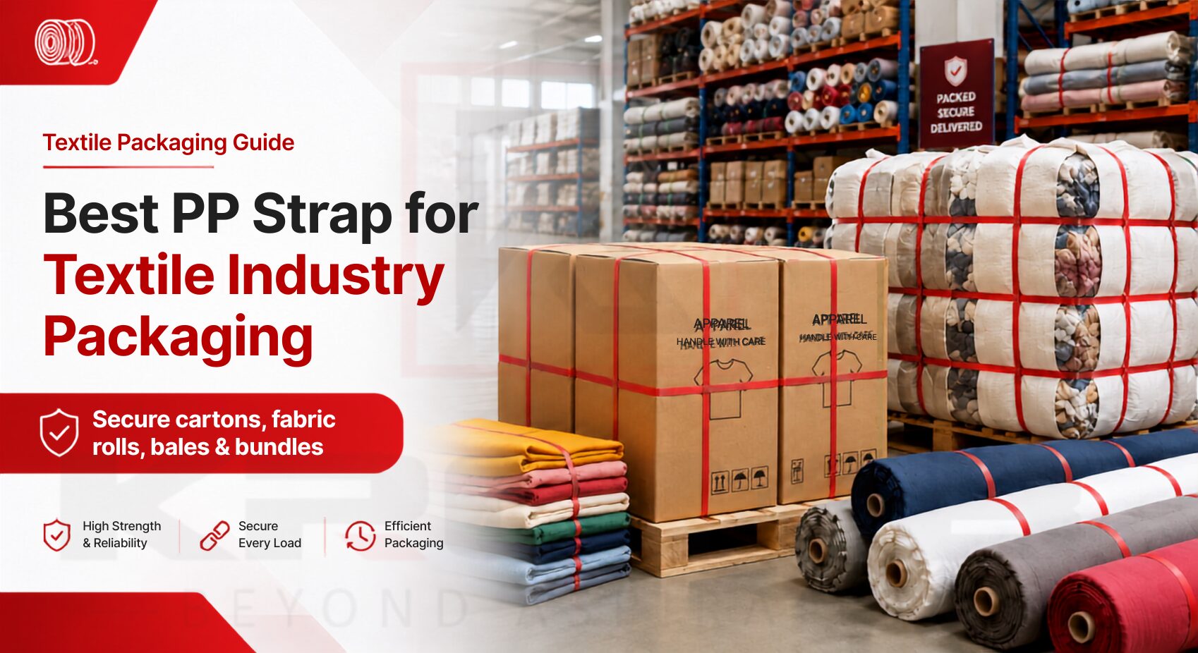 Best PP Strap for Textile Industry Packaging kromb india pvt ltd