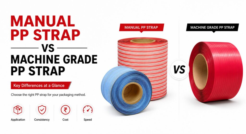 Manual PP Strap vs Machine Grade PP Strap