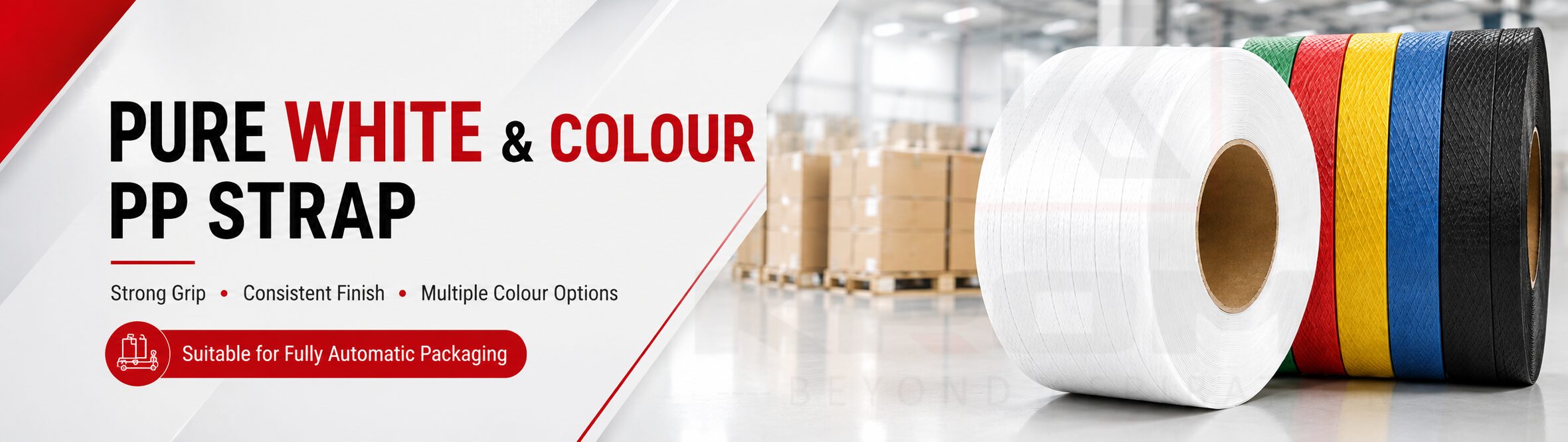 pure white and colour kromb india pvt ltd Fully Automatic PP Strapping Roll